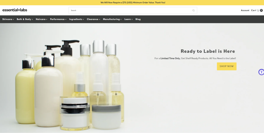 Essential Labs is a U.S.-based private label skincare manufacturer specializing in botanical-based, eco-friendly face creams for spa and wellness brands. With a focus on small-batch production, sustainable ingredients, and flexible customization options, they provide premium-quality, natural skincare solutions for businesses seeking clean, effective formulations.