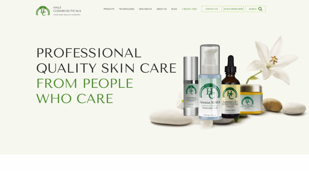 Hale Cosmeceuticals manufactures science-backed, U.S.-made men’s skincare with clean, clinical-grade formulations and personalized support for startups seeking effective, ethical, and professional private label products.