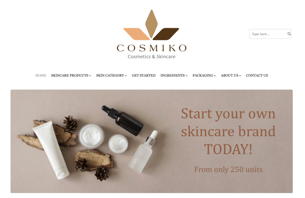 Cosmiko, a UK-based private label skincare manufacturer, offers low MOQs, custom formulations, and turnkey solutions. Known for high-quality products featuring active ingredients like AHAs, hyaluronic acid, and peptides, Cosmiko helps beginners launch standout facial serums with natural ingredients and scalable solutions for long-term growth.