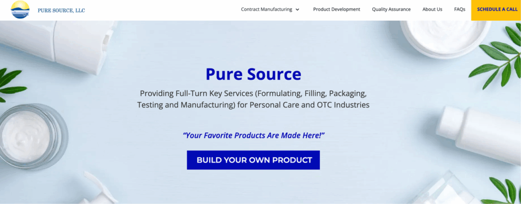 Pure Source is an FDA-registered, turnkey U.S. manufacturer delivering custom and OTC men’s skincare with in-house formulation, packaging, and compliance for global-scale success.
