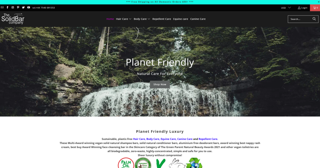 The Solid Bar Company, founded in the USA, manufactures award-winning, waterless facial cleansing bars that are vegan, palm oil-free, and zero-waste, offering startups eco-friendly, high-performance solutions with flexible private label options and strong ethical positioning.